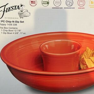 Fiestaware Poppy Chip Bowl